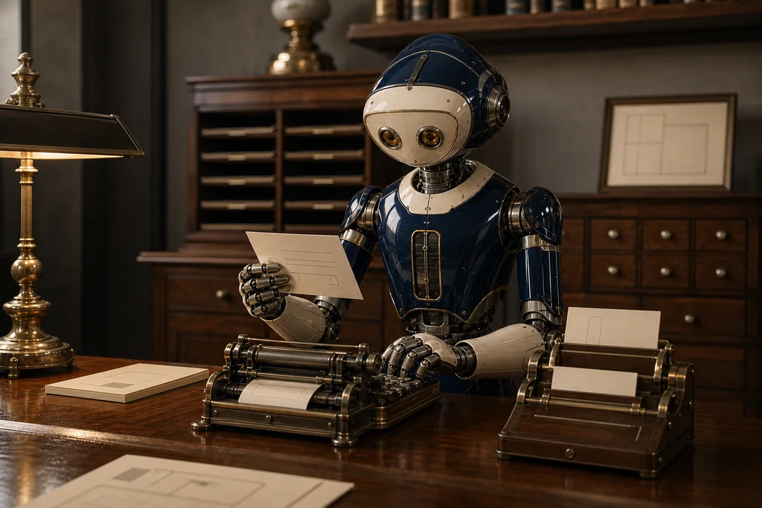 A correspondence Bot reviews a request and prepares a reply